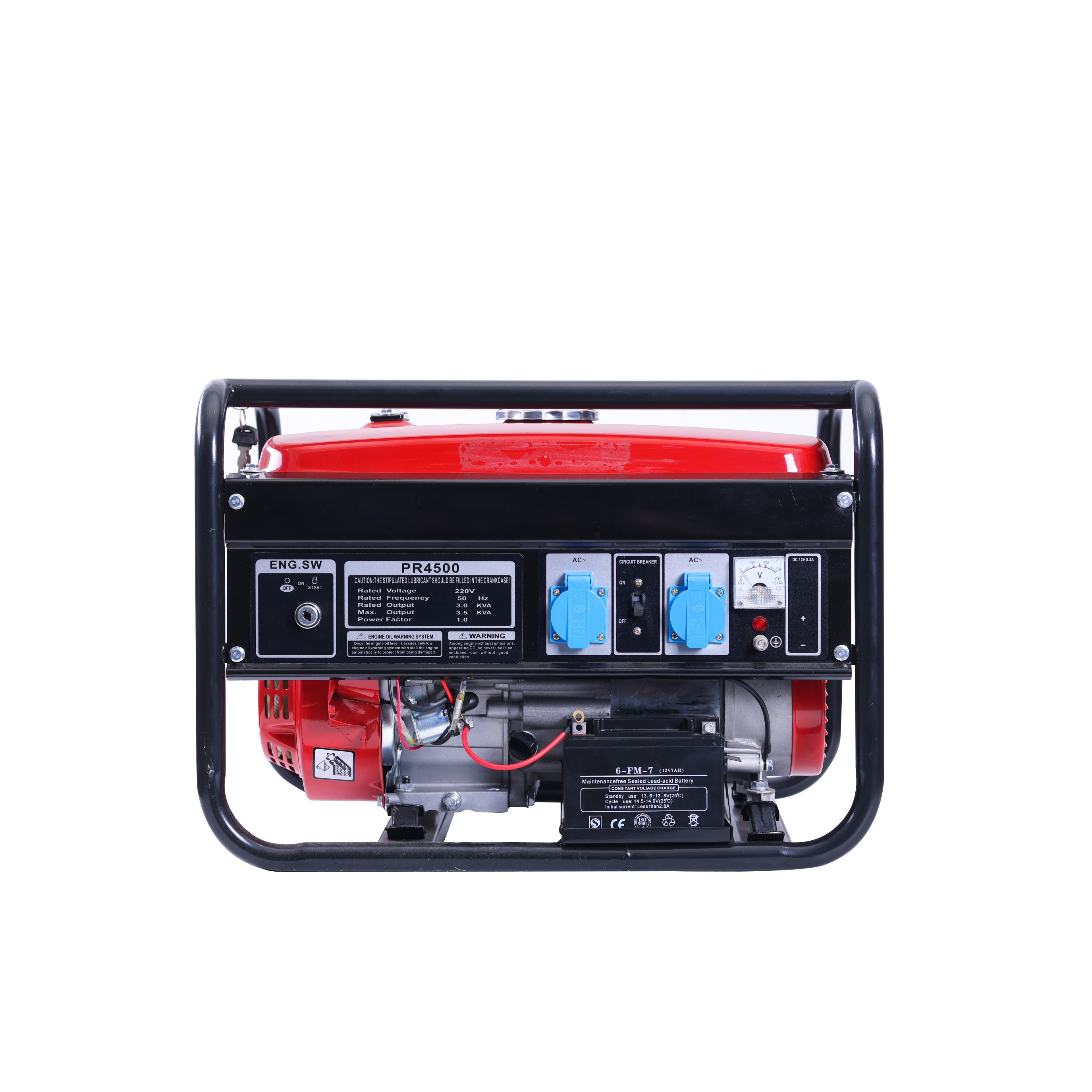 Generator set-Gasoline Generator Red